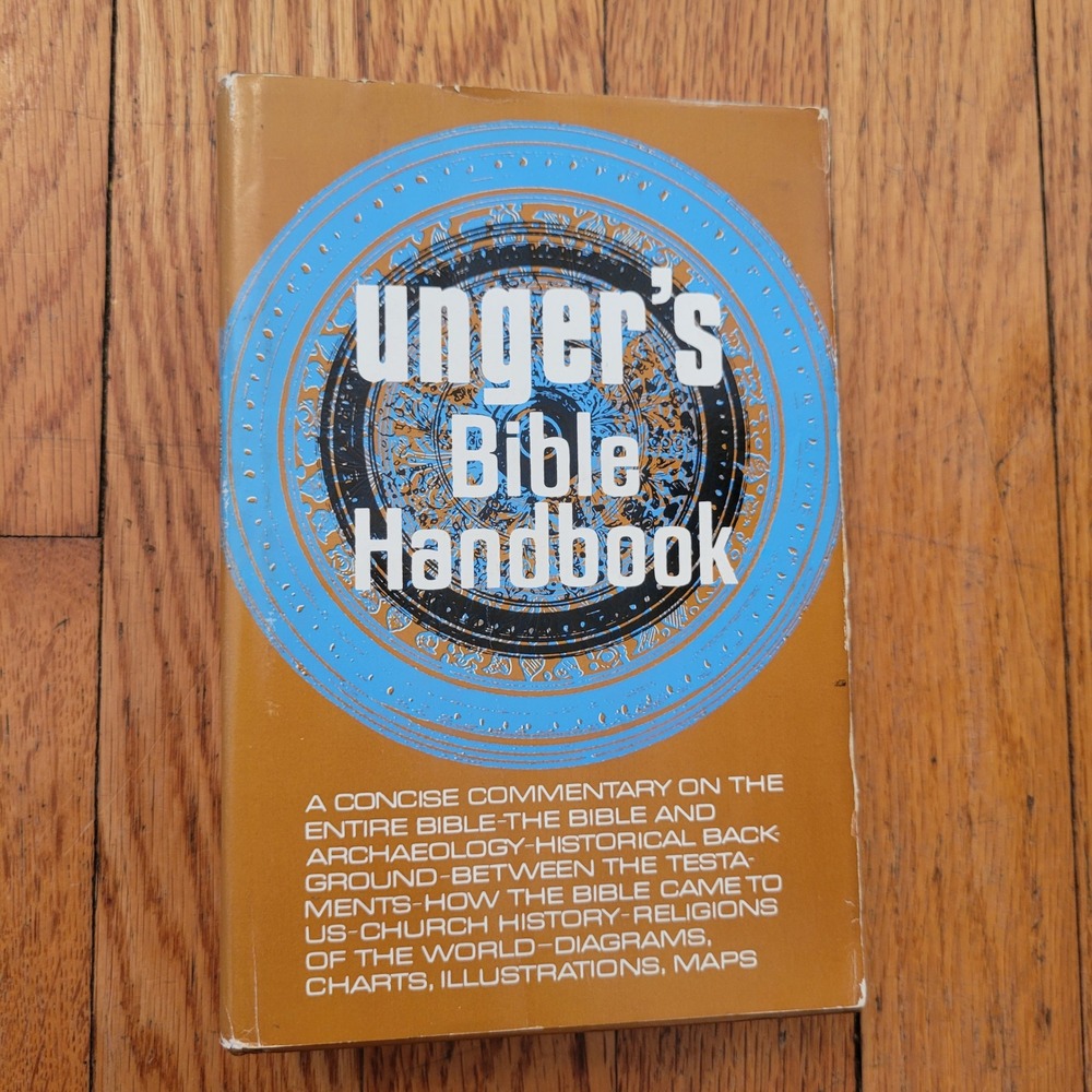 Ungers Bible Handbook Moody Press Concise Commentary Charts Maps 1966 Religious‎